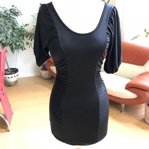 Charlotte Russe black rushed top